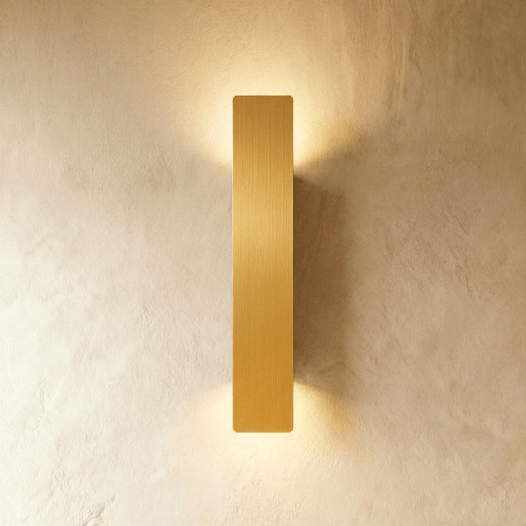 Modern Up Down LED Light Wall Sconce in Brushed Aluminum