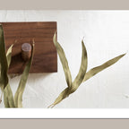 Japandi Solid Wood Wall Coat Rack with Wooden Pegs for Entryway