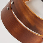 Japanese Style Wooden Clip On Spotlight Lamp with Adjustable Clamp
