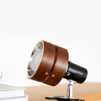 Japanese Style Wooden Clip On Spotlight Lamp with Adjustable Clamp