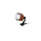 Japanese Style Wooden Clip On Spotlight Lamp with Adjustable Clamp