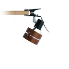 Japanese Style Wooden Clip On Spotlight Lamp with Adjustable Clamp