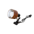 Japanese Style Wooden Clip On Spotlight Lamp with Adjustable Clamp