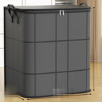 Large Zippered Storage Bag with Reinforced Handles for Comforters and Clothes
