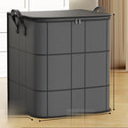 Large Zippered Storage Bag with Reinforced Handles for Comforters and Clothes