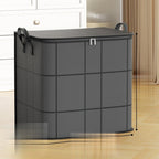 Large Zippered Storage Bag with Reinforced Handles for Comforters and Clothes