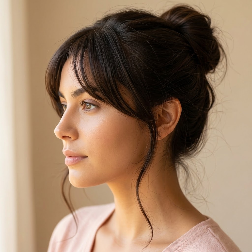 Clip-In Wispy Bangs Hair Topper with Seamless Blend and Double Clips