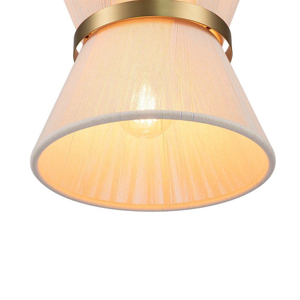 Modern Fabric Pendant Light With Tri-Color Glow — Harbor Light Co.