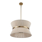 Modern Fabric Pendant Light With Tri-Color Glow — Harbor Light Co.