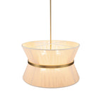 Modern Fabric Pendant Light With Tri-Color Glow — Harbor Light Co.