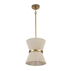 Modern Fabric Pendant Light With Tri-Color Glow — Harbor Light Co.