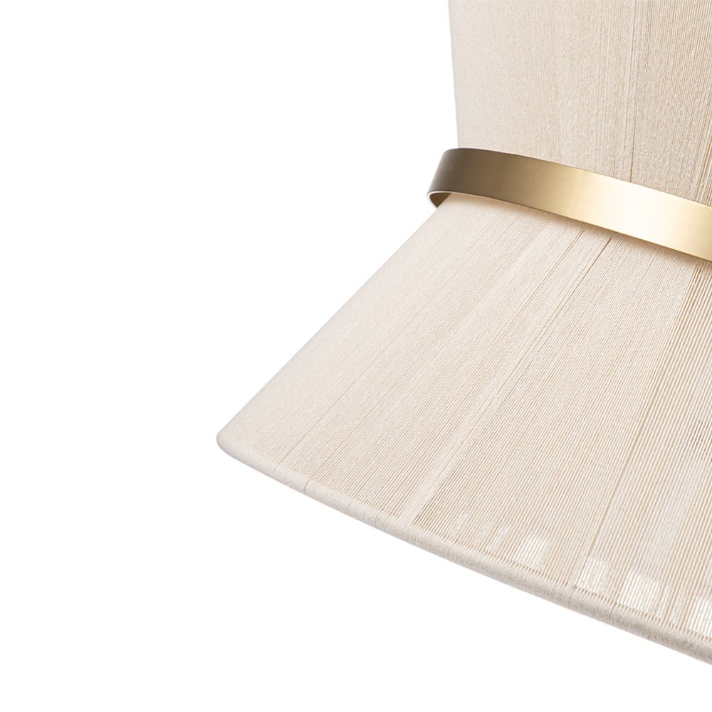 Modern Fabric Pendant Light With Tri-Color Glow — Harbor Light Co.