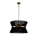 Modern Fabric Pendant Light With Tri-Color Glow — Harbor Light Co.