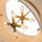 Modern Fabric Pendant Light With Tri-Color Glow — Harbor Light Co.