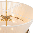 Modern Fabric Pendant Light With Tri-Color Glow — Harbor Light Co.