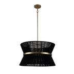 Modern Fabric Pendant Light With Tri-Color Glow — Harbor Light Co.