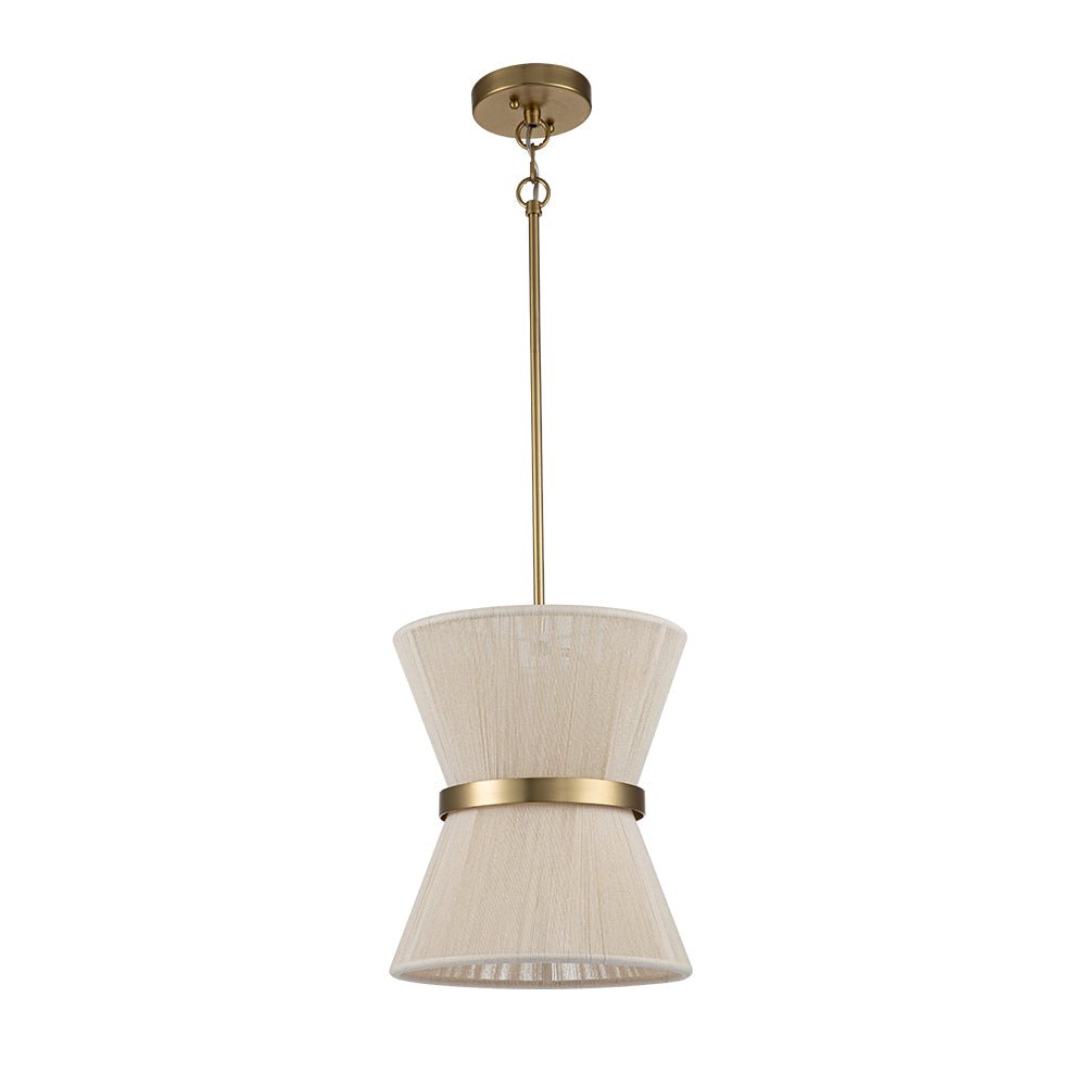 Modern Fabric Pendant Light With Tri-Color Glow — Harbor Light Co.