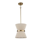 Modern Fabric Pendant Light With Tri-Color Glow — Harbor Light Co.