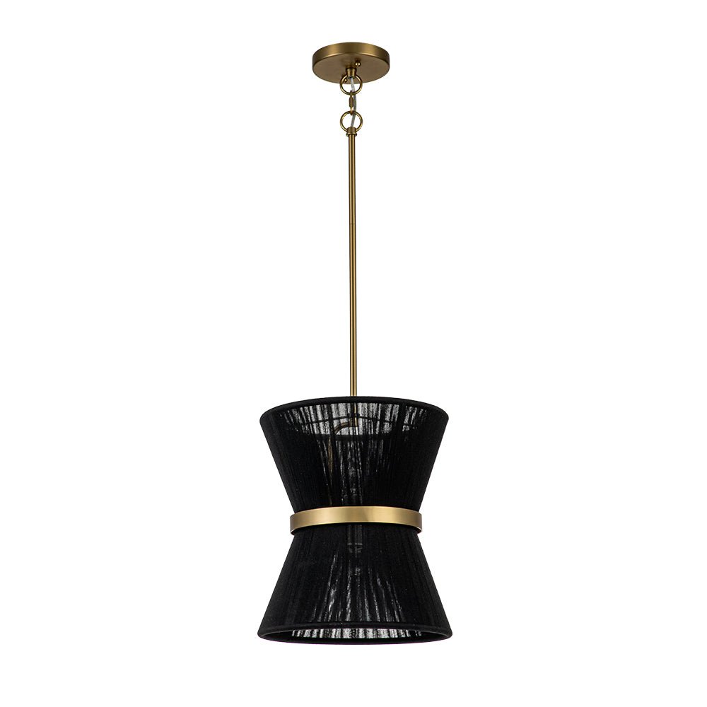 Modern Fabric Pendant Light With Tri-Color Glow — Harbor Light Co.