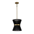 Modern Fabric Pendant Light With Tri-Color Glow — Harbor Light Co.