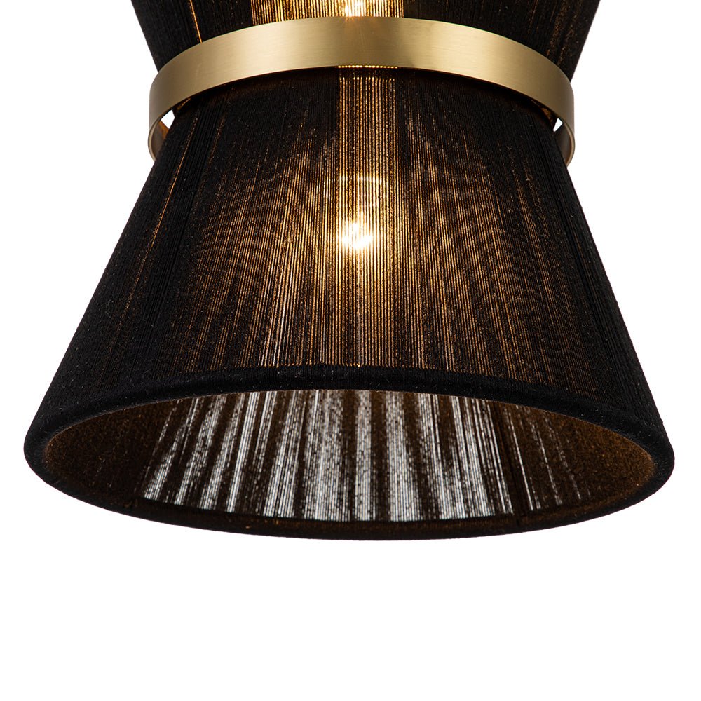 Modern Fabric Pendant Light With Tri-Color Glow — Harbor Light Co.