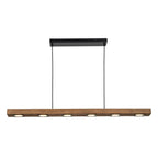 Industrial Wood Linear Pendant Light With Dimmable LED Glow — Harbor Light Co.