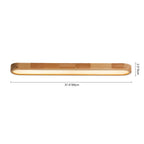Modern Wood Linear Flush Mount Ceiling Light With Remote Dimming — Harbor Light Co.