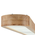 Modern Wood Linear Flush Mount Ceiling Light With Remote Dimming — Harbor Light Co.