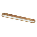 Modern Wood Linear Flush Mount Ceiling Light With Remote Dimming — Harbor Light Co.