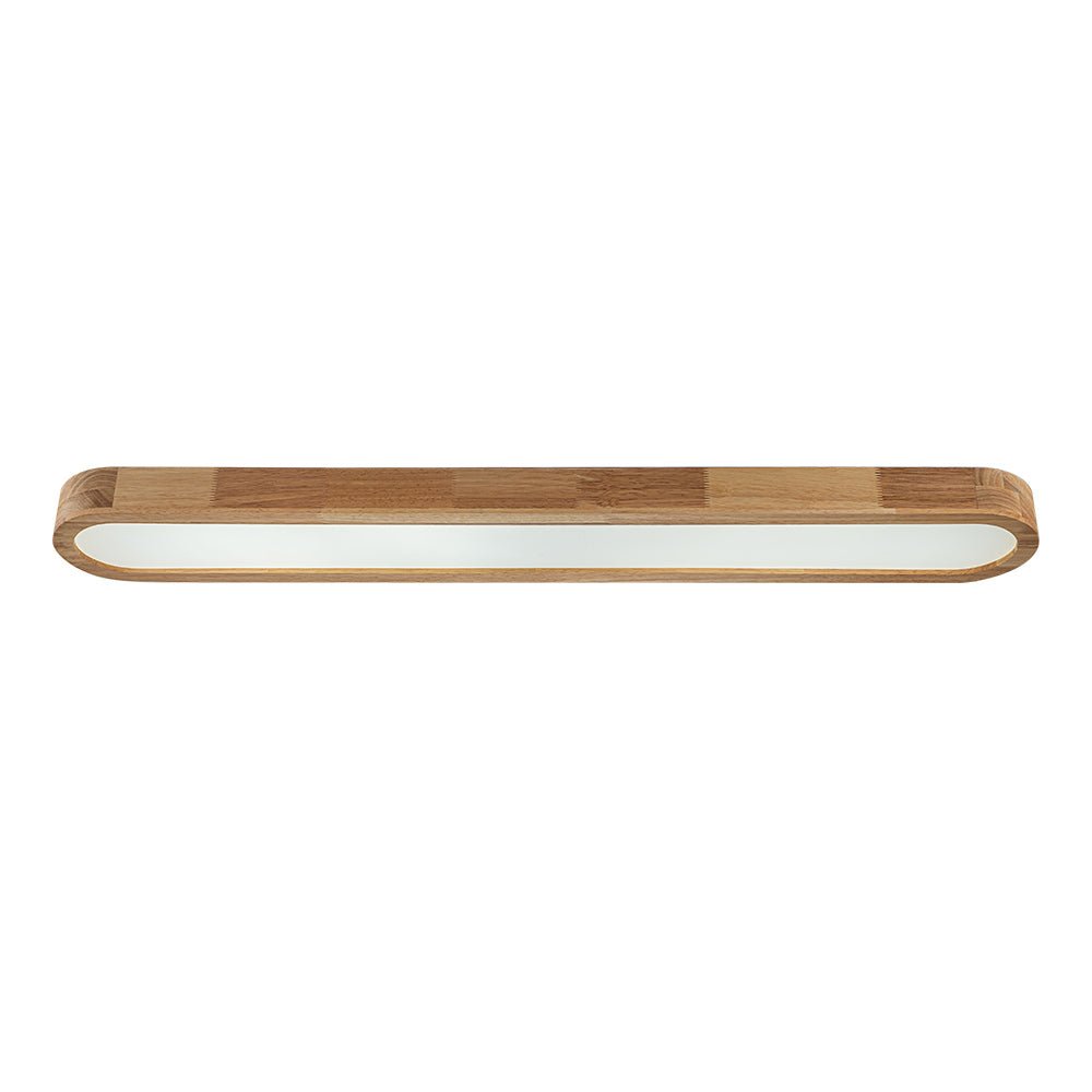 Modern Wood Linear Flush Mount Ceiling Light With Remote Dimming — Harbor Light Co.