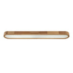 Modern Wood Linear Flush Mount Ceiling Light With Remote Dimming — Harbor Light Co.
