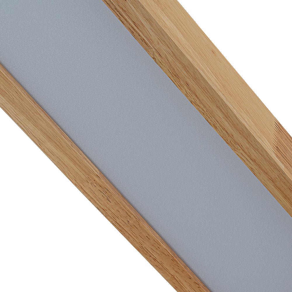 Modern Wood Linear Flush Mount Ceiling Light With Remote Dimming — Harbor Light Co.