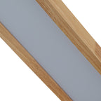 Modern Wood Linear Flush Mount Ceiling Light With Remote Dimming — Harbor Light Co.