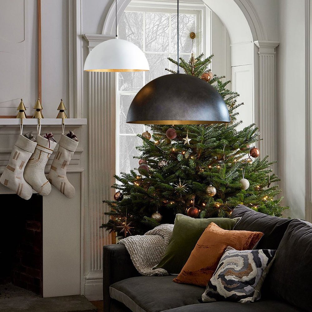 Modern Iron Pendant Light for Living Room in Black — Harbor Light Co.