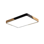 Scandinavian Wood Flush Mount Ceiling Light With Remote Dimmer — Harbor Light Co.