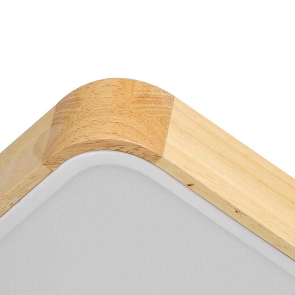 Scandinavian Wood Flush Mount Ceiling Light With Remote Dimmer — Harbor Light Co.