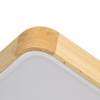Scandinavian Wood Flush Mount Ceiling Light With Remote Dimmer — Harbor Light Co.