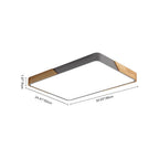 Scandinavian Wood Flush Mount Ceiling Light With Remote Dimmer — Harbor Light Co.