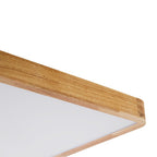 Modern Wood Flush Mount Ceiling Light With Dimmable Remote Control — Harbor Light Co.