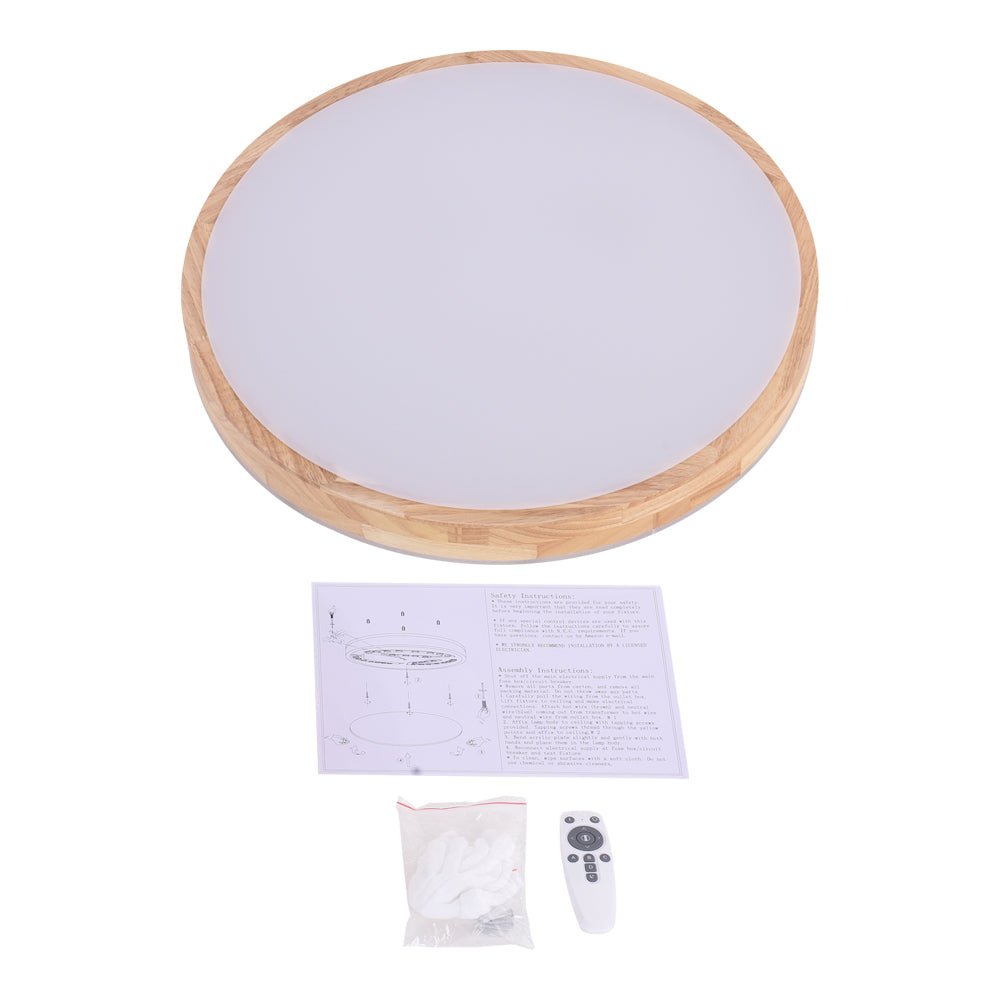 Modern Aluminum Flush Mount Ceiling Light With Remote Dimming — Harbor Light Co.