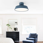 Modern Metal Semi-Flush Mount Ceiling Light for Living Room — Harbor Light Co.