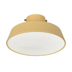 Modern Metal Semi-Flush Mount Ceiling Light for Living Room in Yellow — Harbor Light Co.