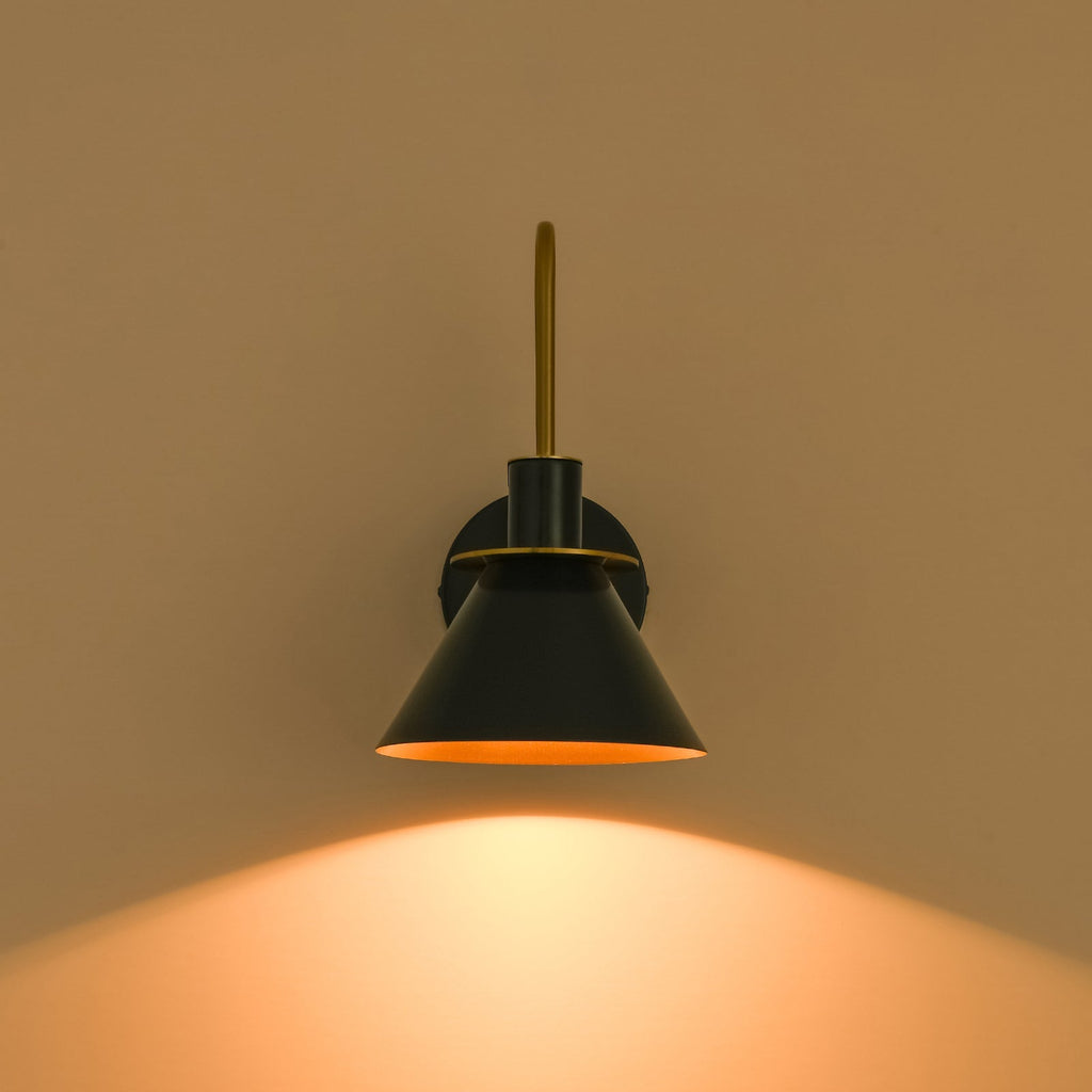 Modern Iron Wall Sconce With Warm LED Glow — Harbor Light Co.
