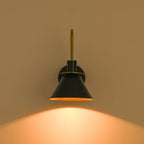 Modern Iron Wall Sconce With Warm LED Glow — Harbor Light Co.