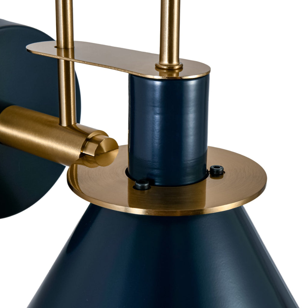 Modern Iron Wall Sconce With Warm LED Glow — Harbor Light Co.