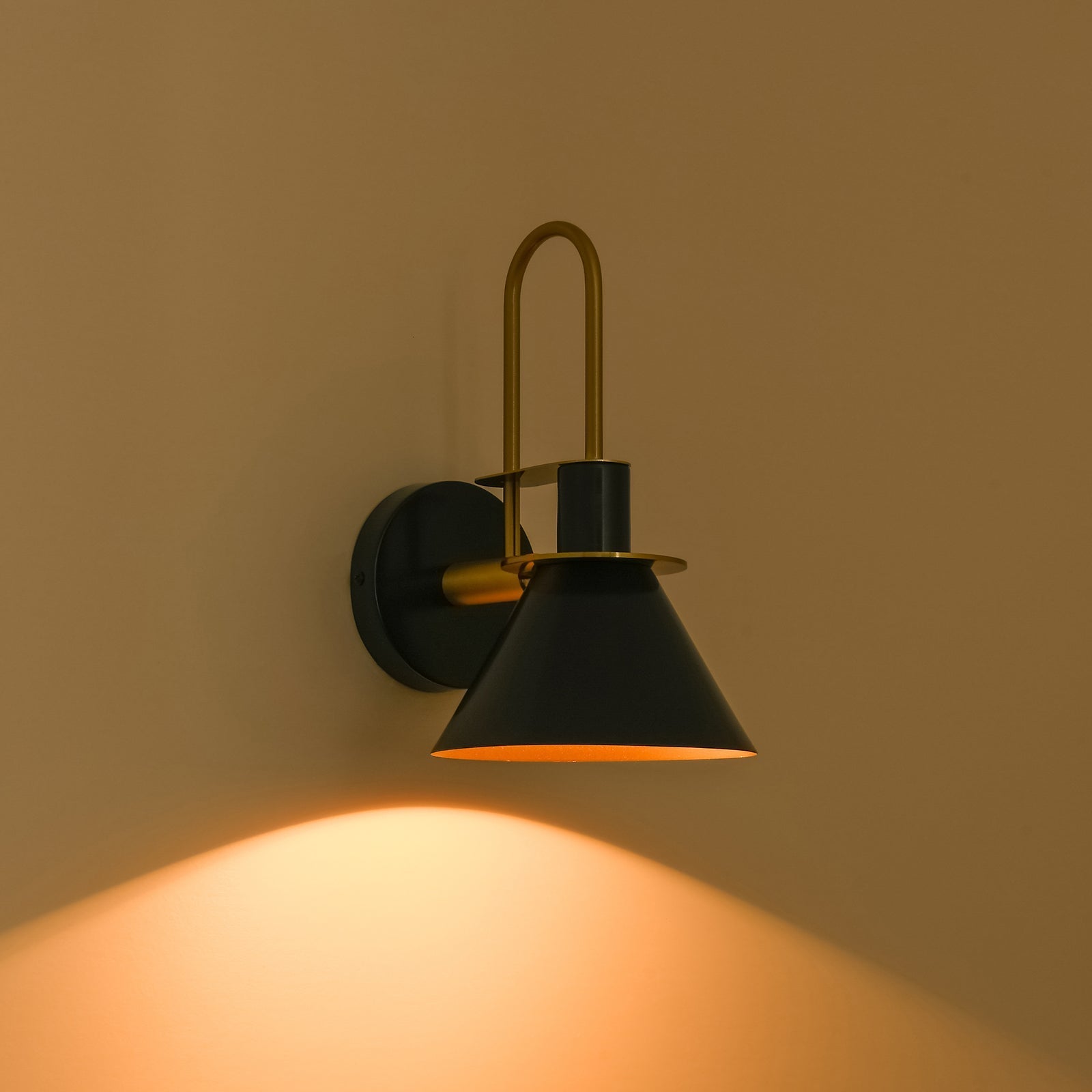 Modern Iron Wall Sconce With Warm LED Glow — Harbor Light Co.