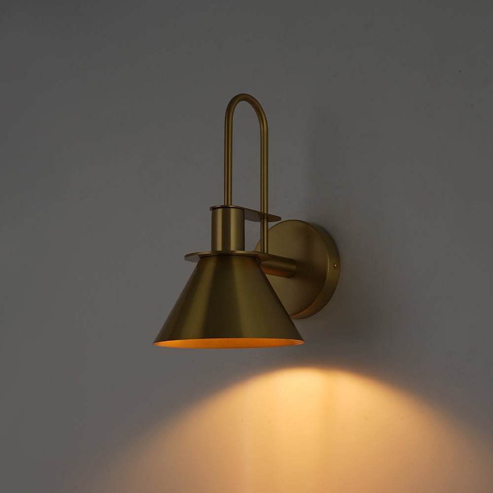 Modern Iron Wall Sconce With Warm LED Glow — Harbor Light Co.