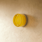 Round Glass Wall Sconce with Halo Glow