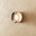 Round Glass Wall Sconce with Halo Glow
