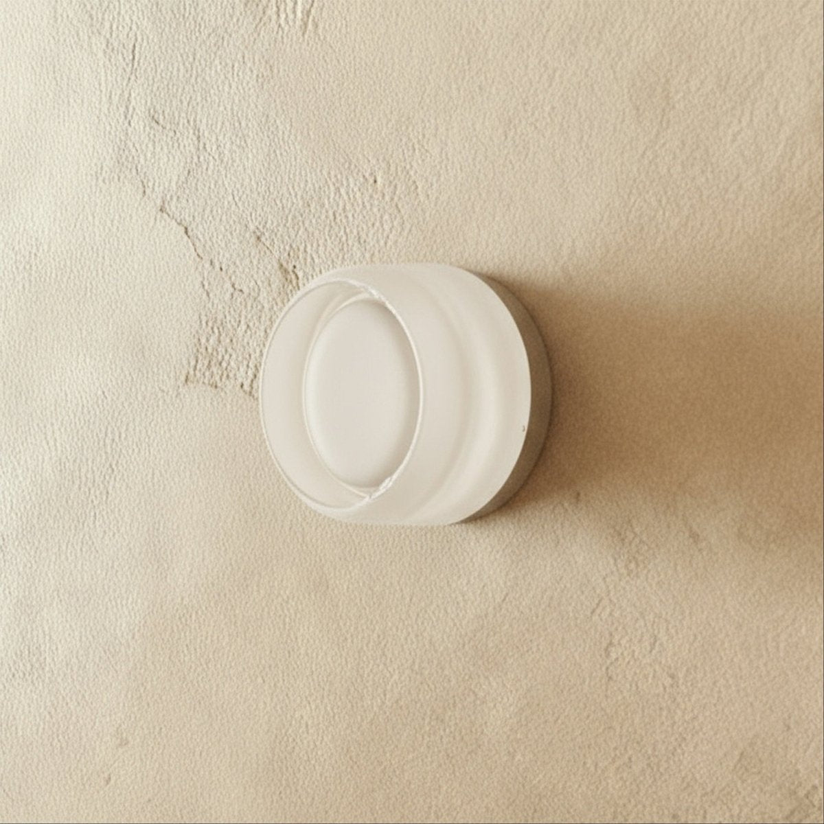 Round Glass Wall Sconce with Halo Glow